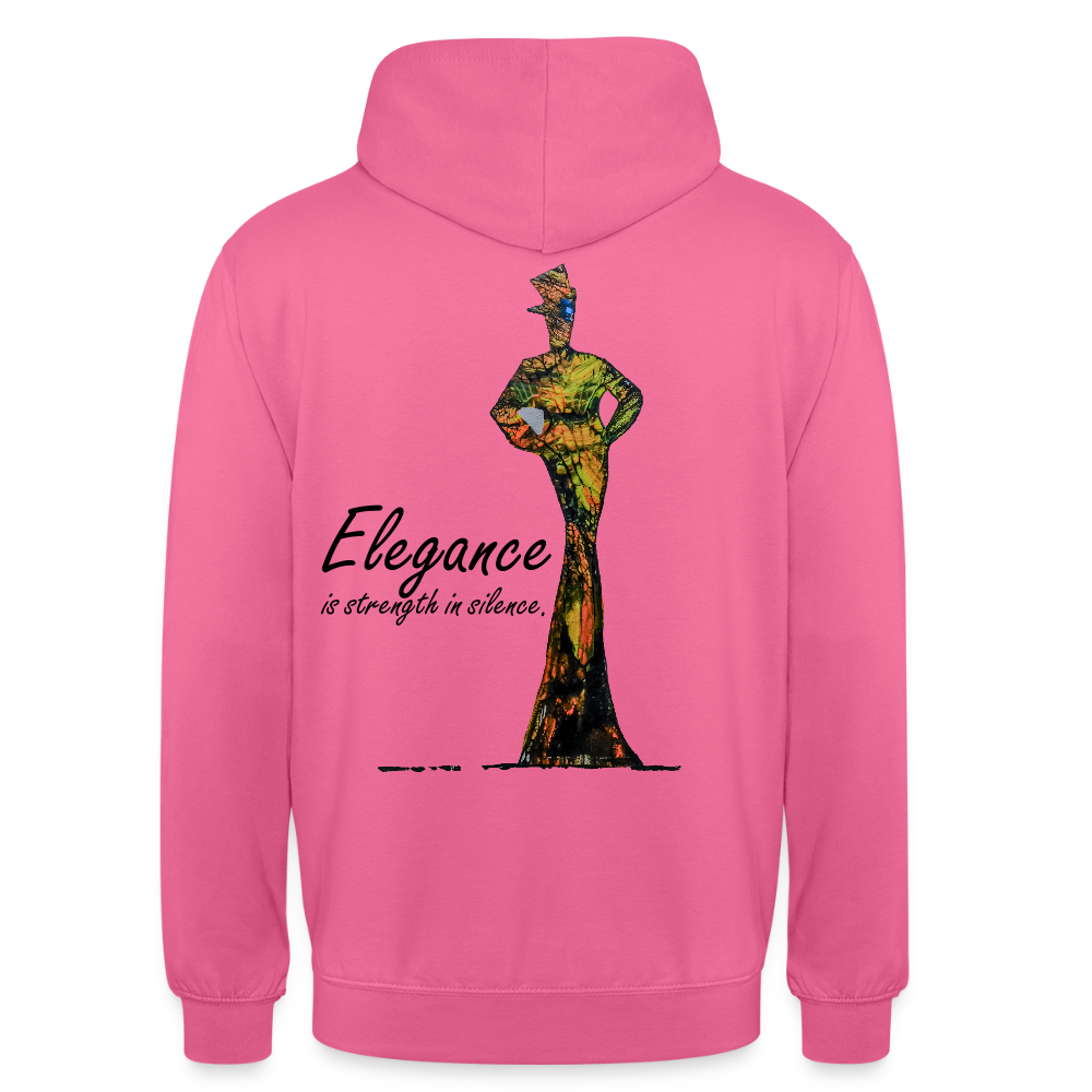 Unisex Hoodie Elegance Backprint - Pink