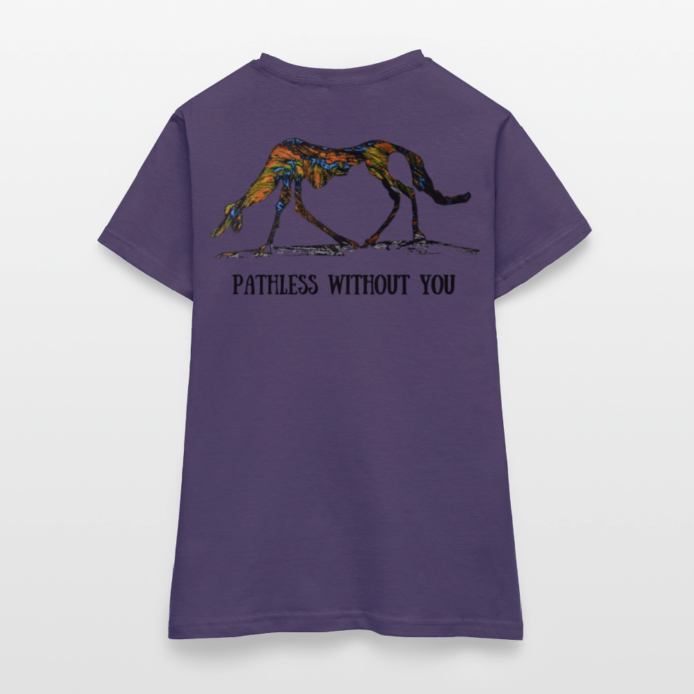 Frauen T-Shirt Lucy - Dunkellila