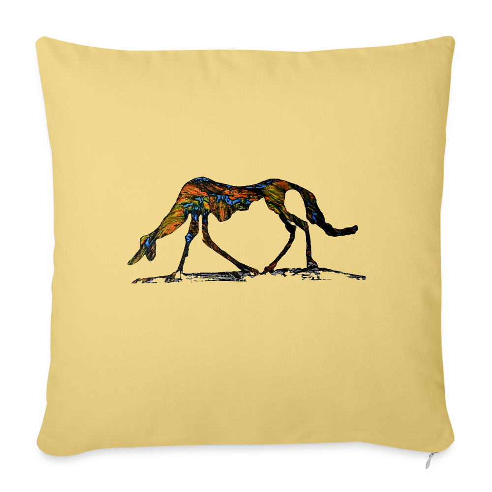 Sofakissen mit Füllung 44 x 44 cm - Hellgelb