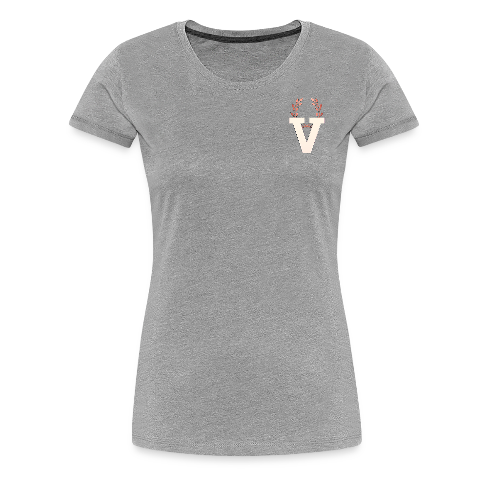 Women Premium T-Shirt Lucy - Grau meliert