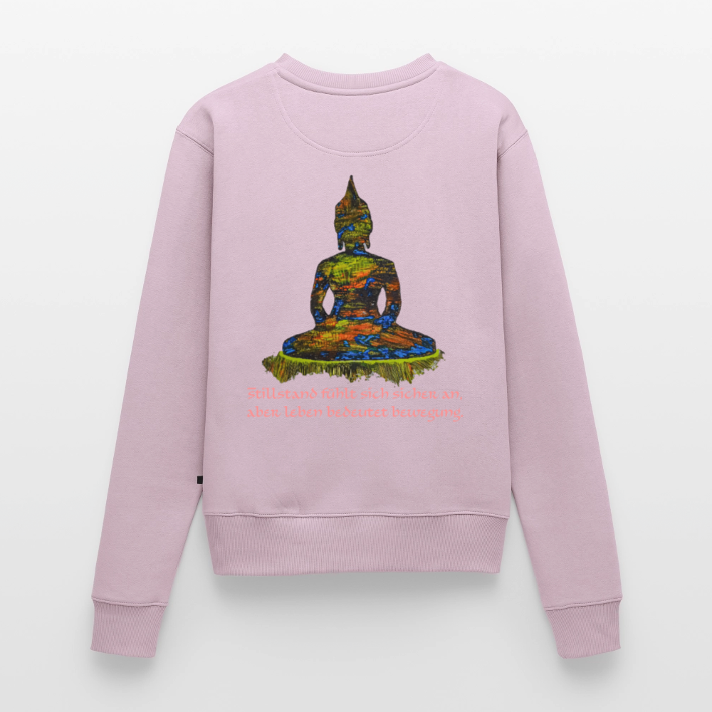 Frauen Pulli Buddha Backprint - Altrosa