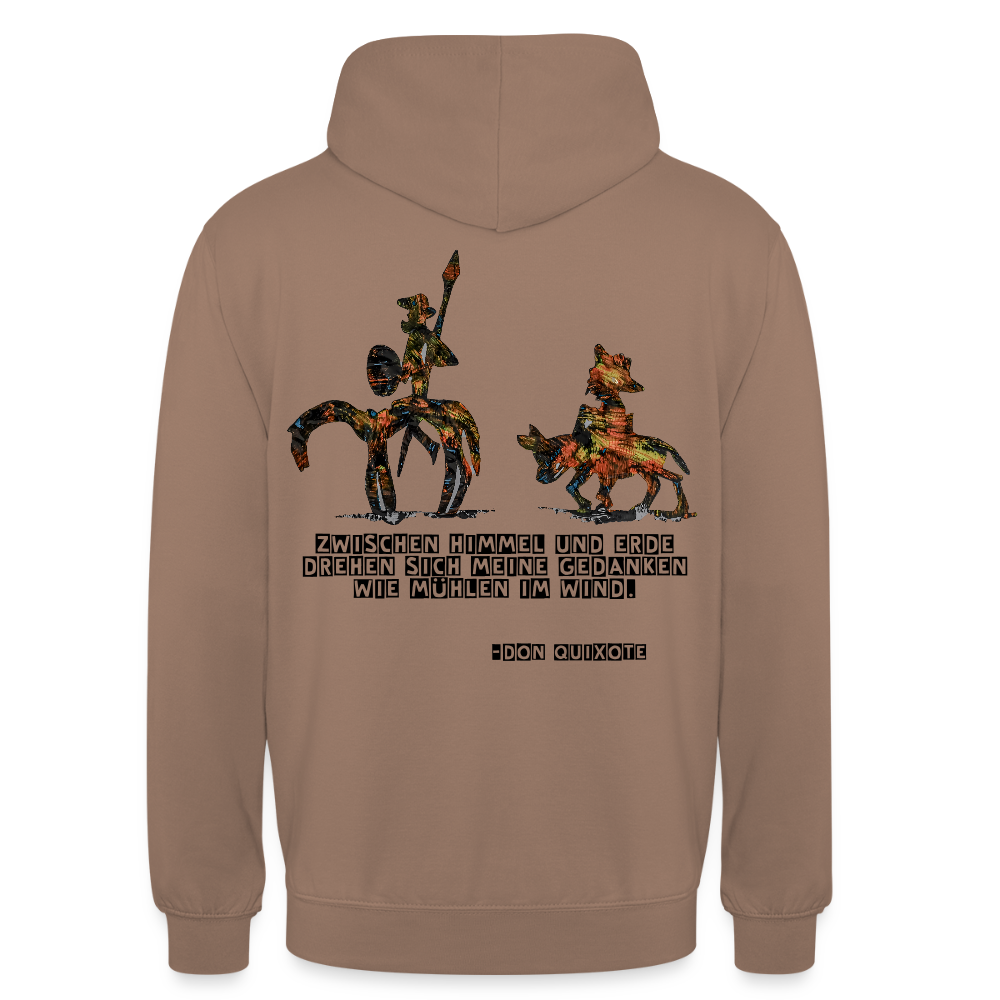 Unisex Hoodie Don Quixote Backprint - Mokka
