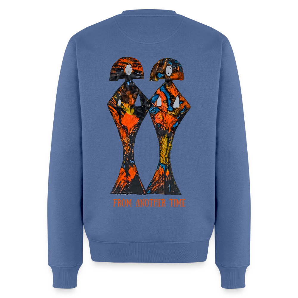 Männer Pulli Geishas Backprint - Taubenblau