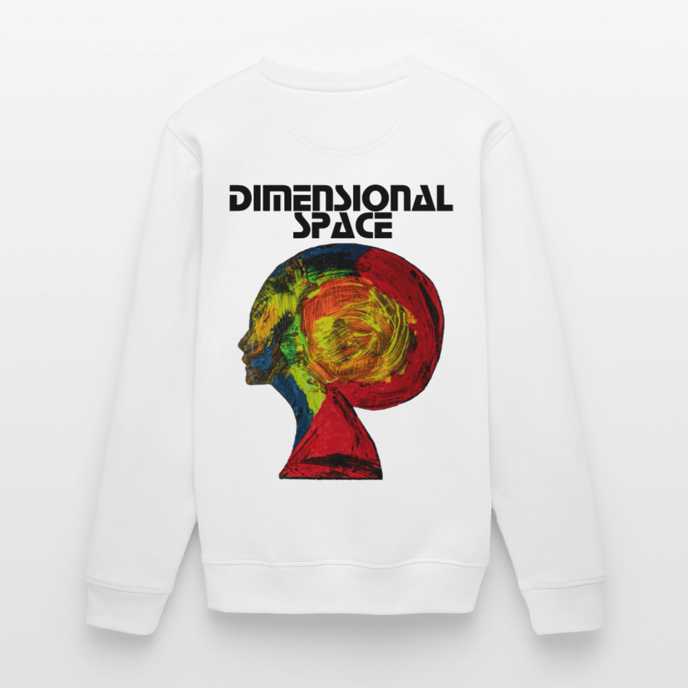 Unisex Bio Pulli Gaia Backprint - Weiß