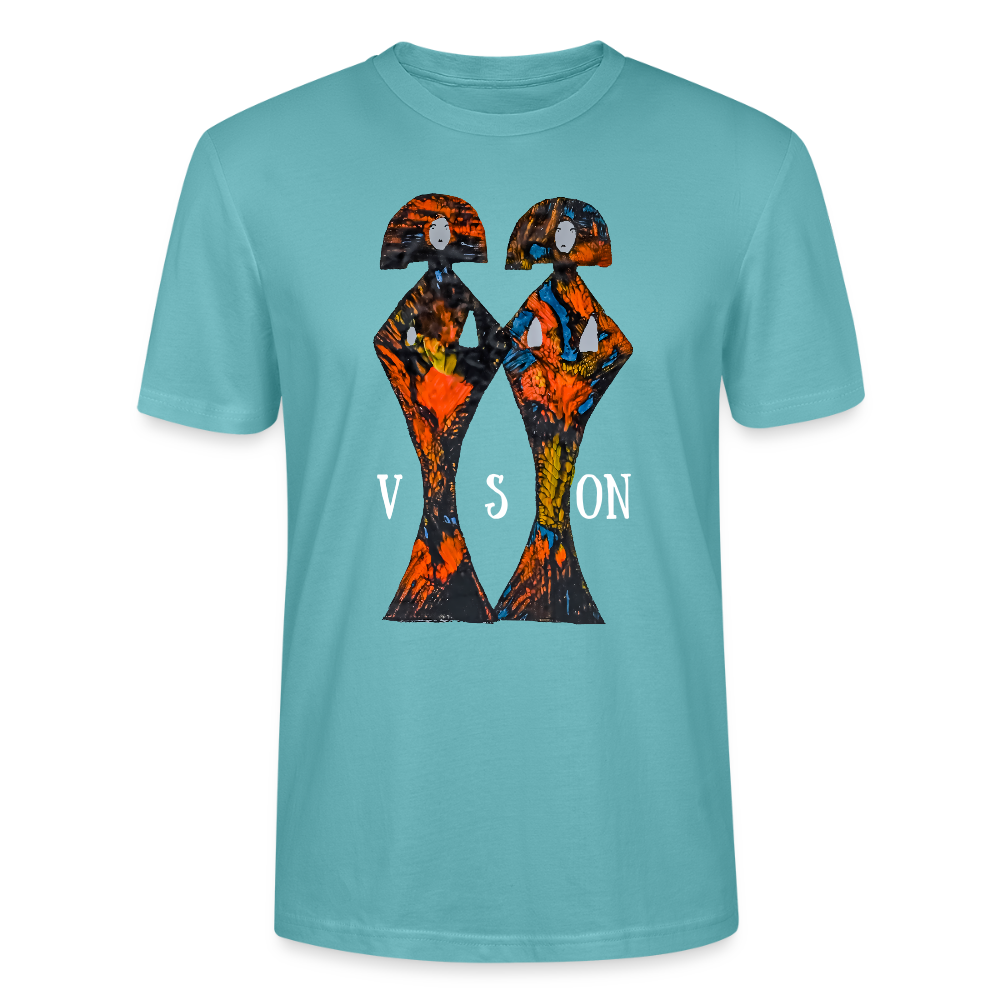Unisex T-Shirt Geishas - Pastelltürkis