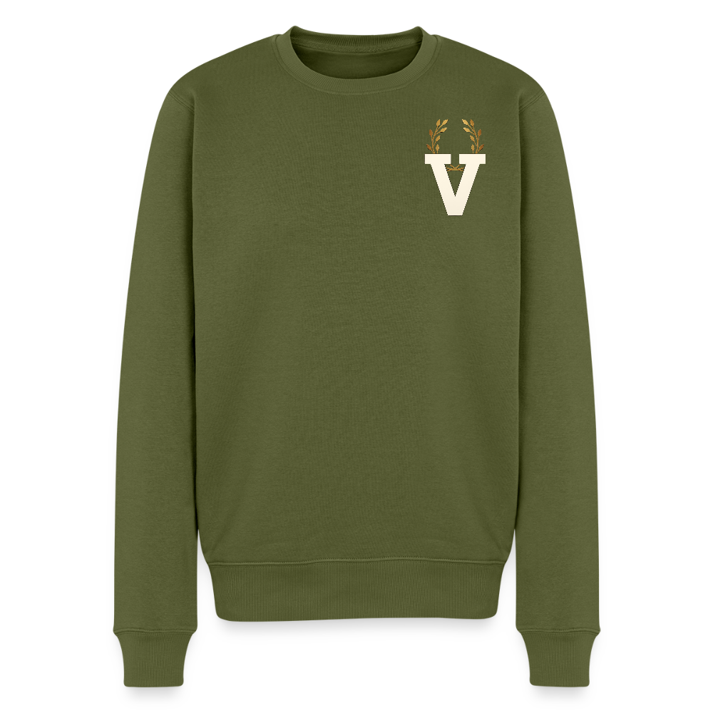 Männer Pulli Düsseldorfer Skyline Backprint - Khaki