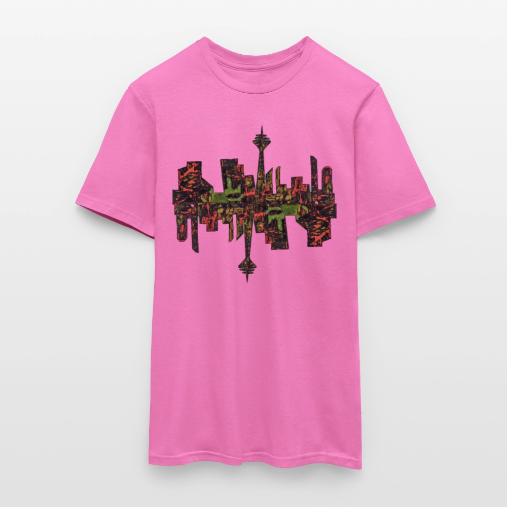 Männer T-Shirt Düsseldorfer Skyline V.9 - Pink
