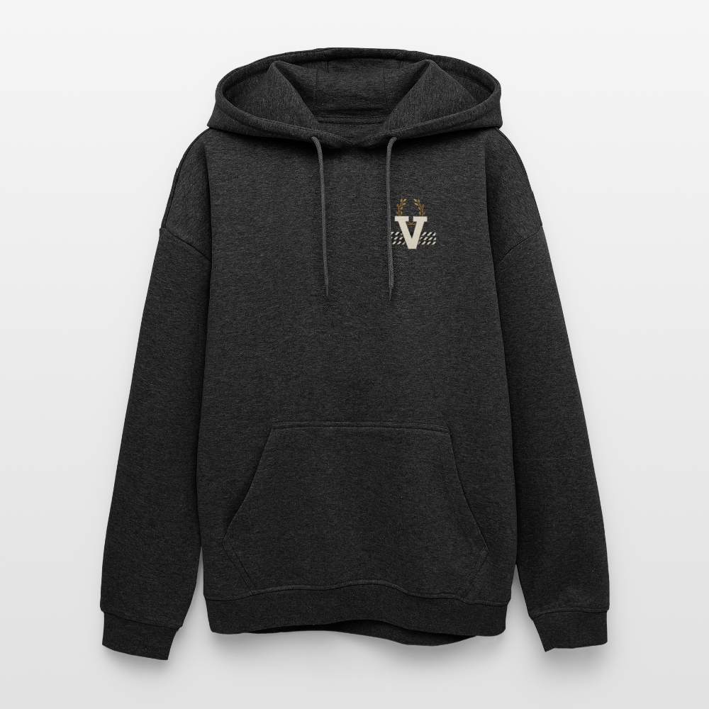 Oversized Unisex Hoodie Düsseldorferskyline Backprint - Anthrazit