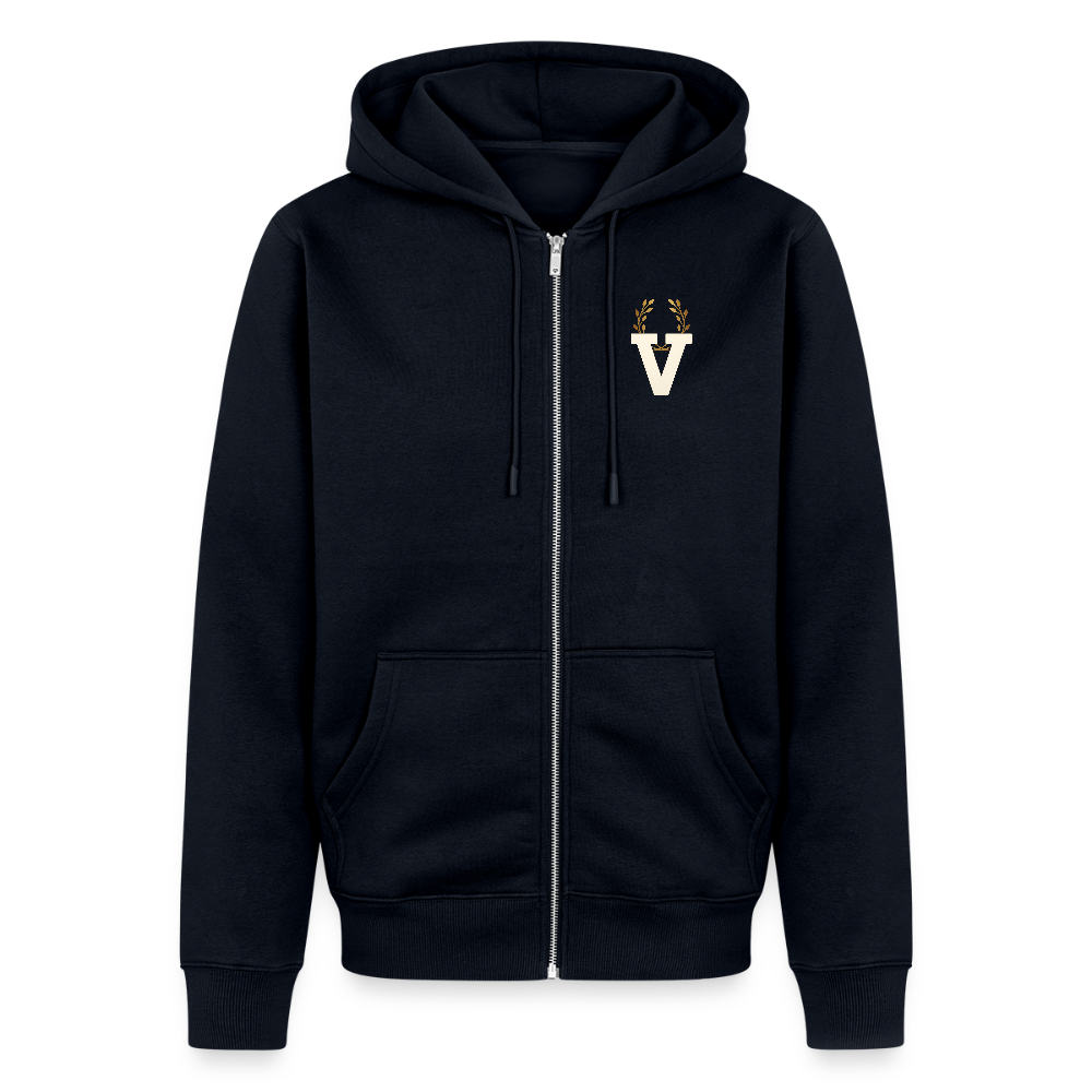 Männer Kapuzenjacke Buddha Backprint - Navy