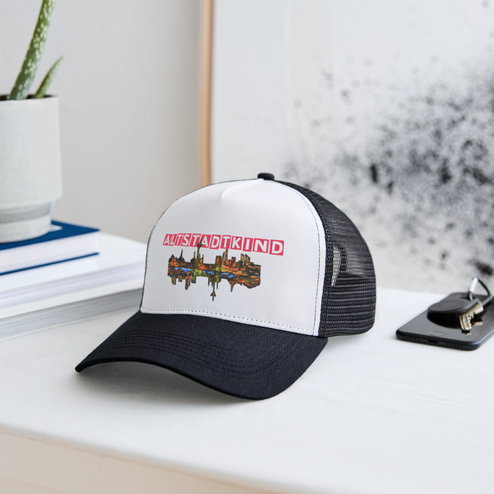 Trucker Cap - Weiß/Schwarz