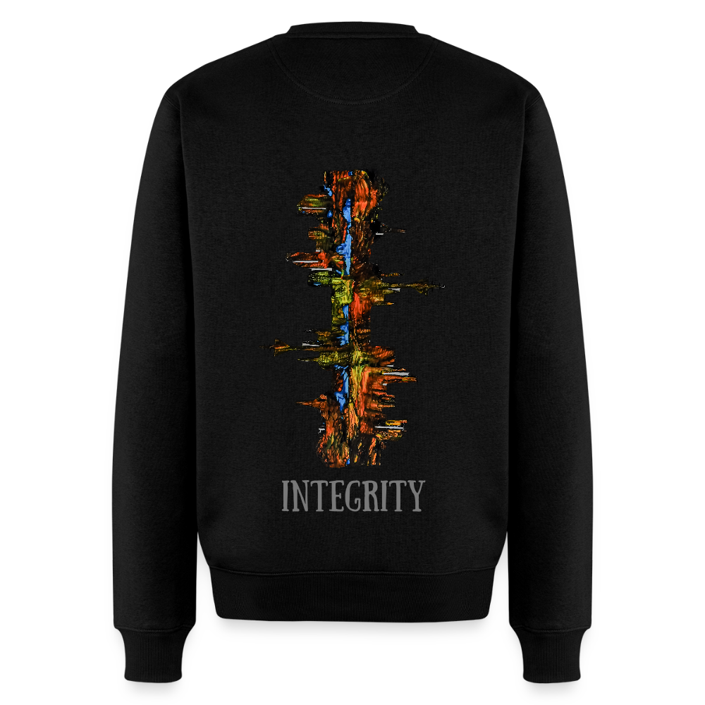 Männer Pulli Düsseldorfer Skyline Backprint - Schwarz