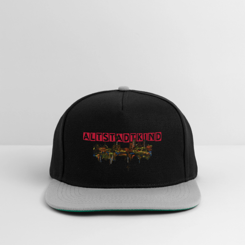 Snapback Cap - Schwarz/Grau