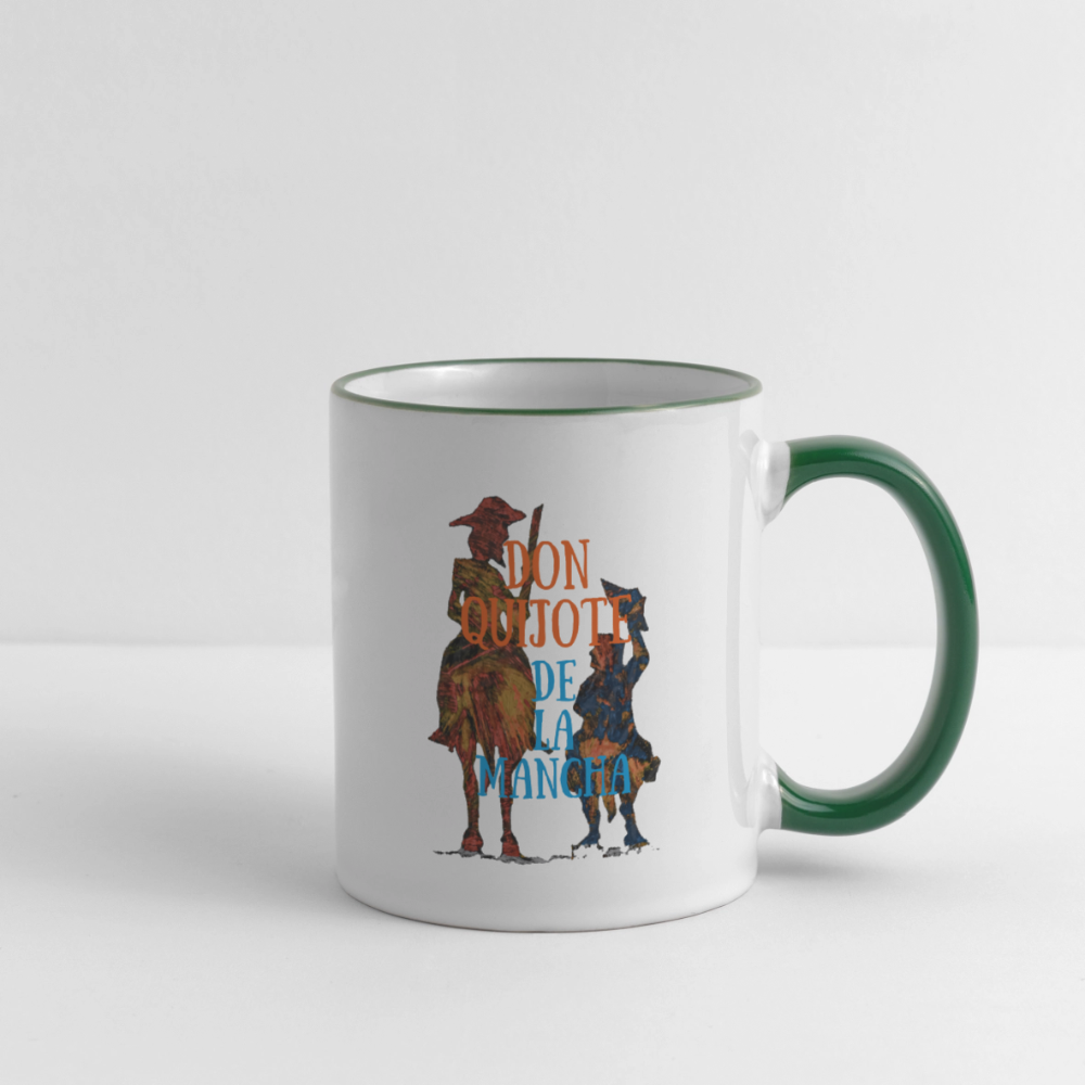 Tasse - Weiß/Dunkelgrün