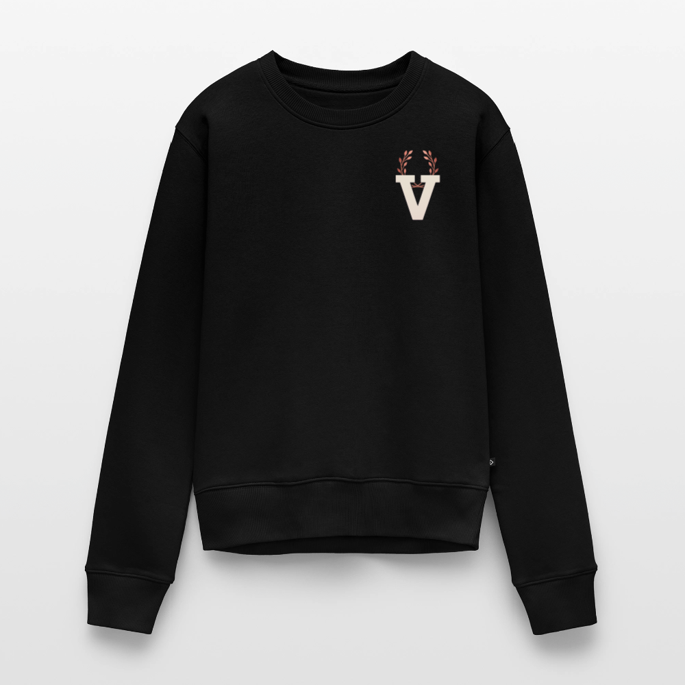 Frauen Pulli Düsseldorfer Skyline Backprint - Schwarz