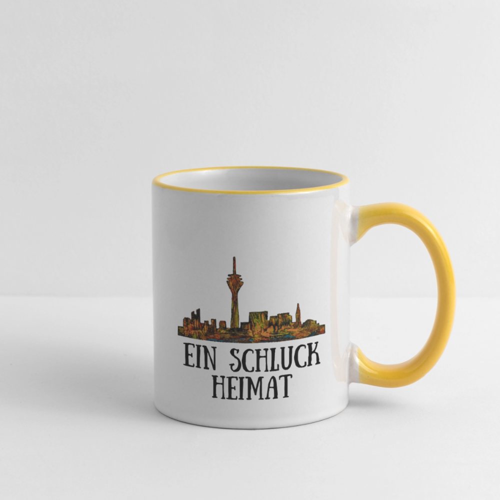 Tasse - Weiß/Gelb