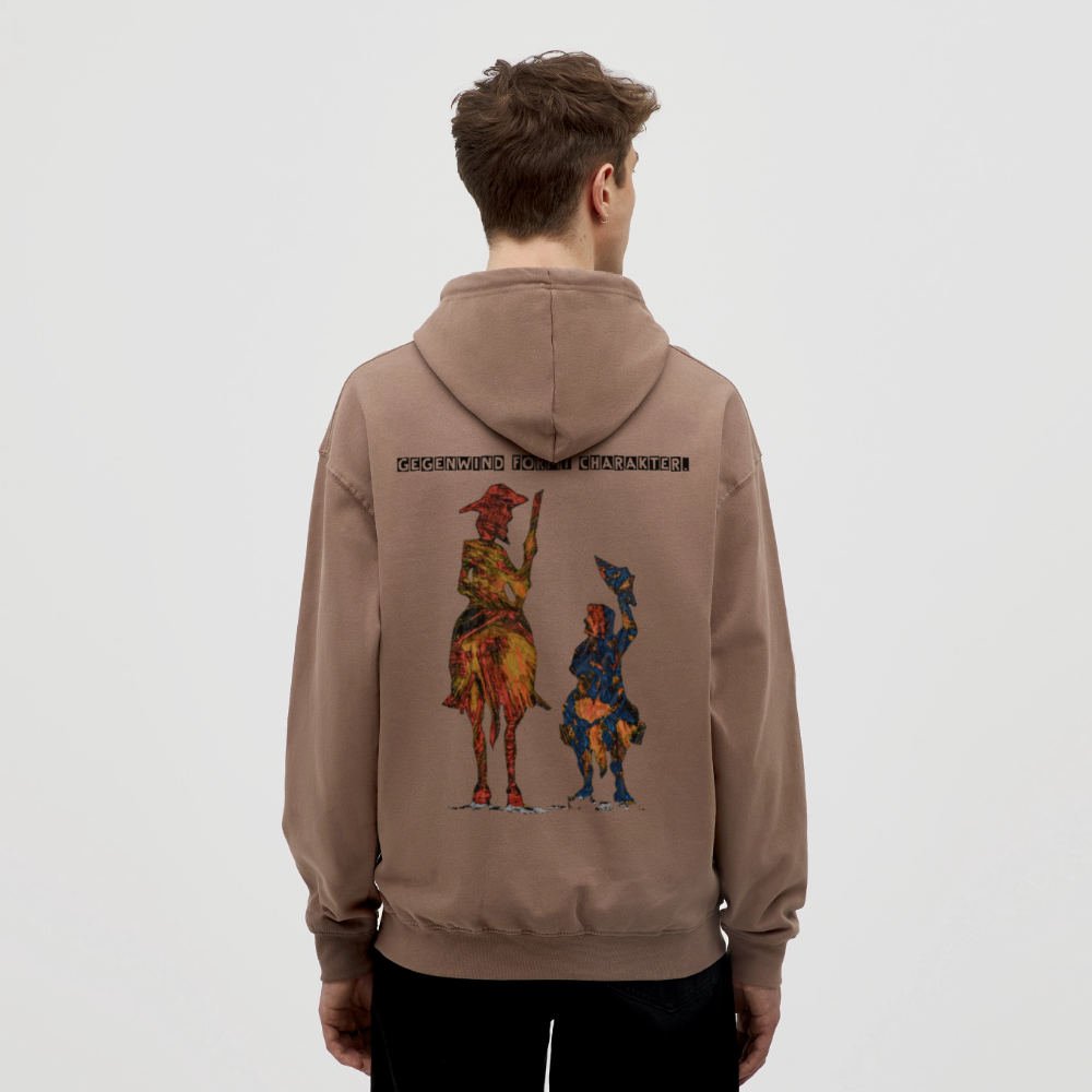Unisex Hoodie Don Quixote Backprint - Mokka