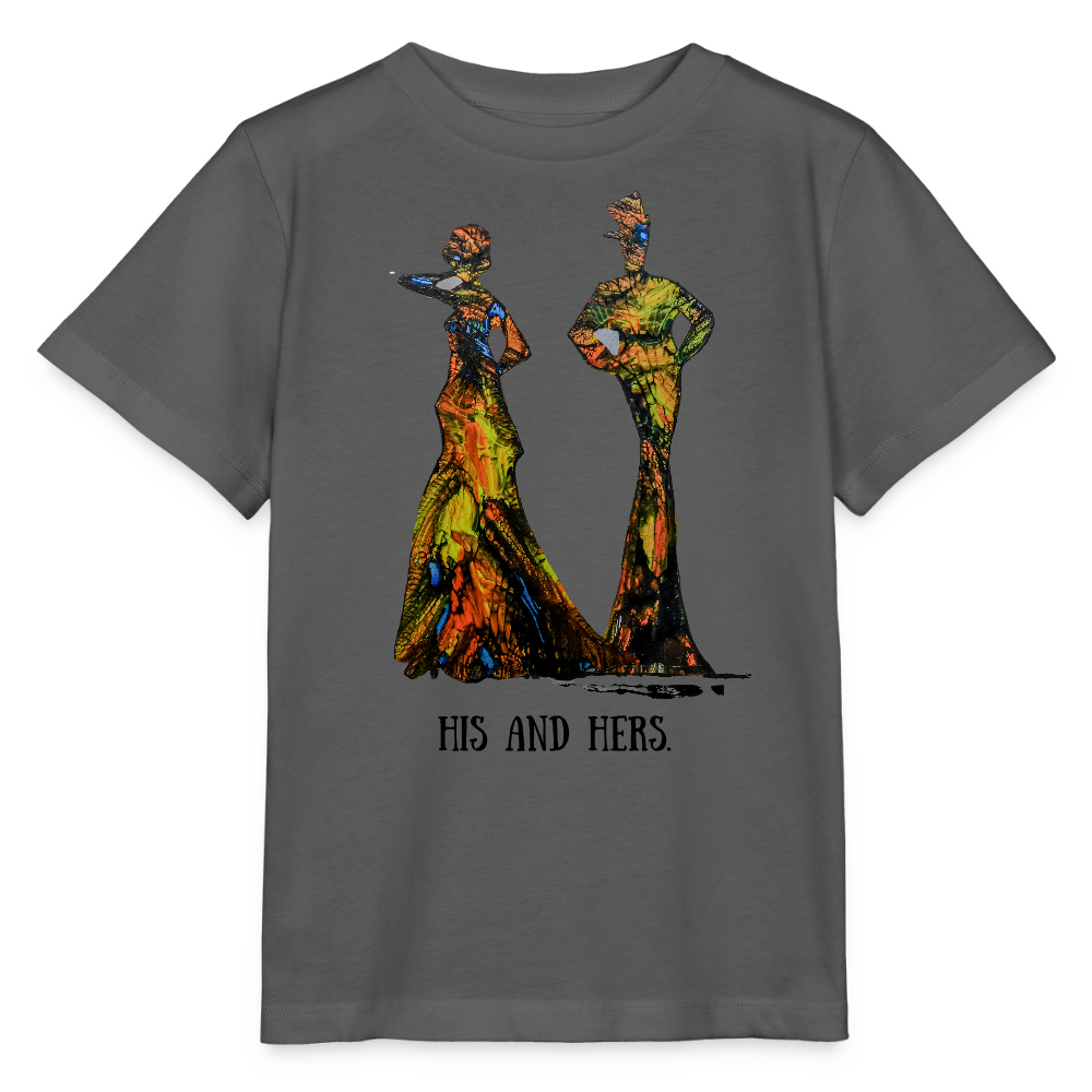 Unisex T-Shirt Zylinder und Stella - Anthrazit