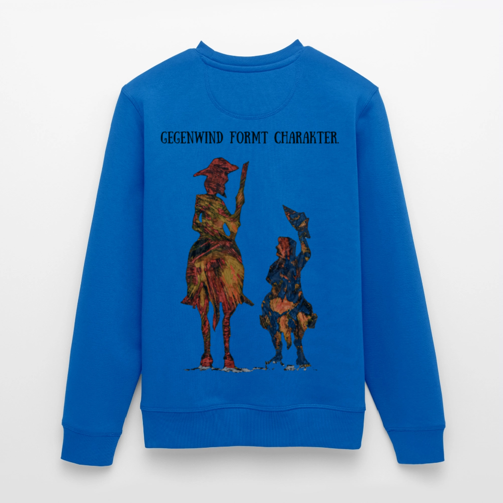 Unisex Bio Pulli Don Quixote Backprint - Königsblau