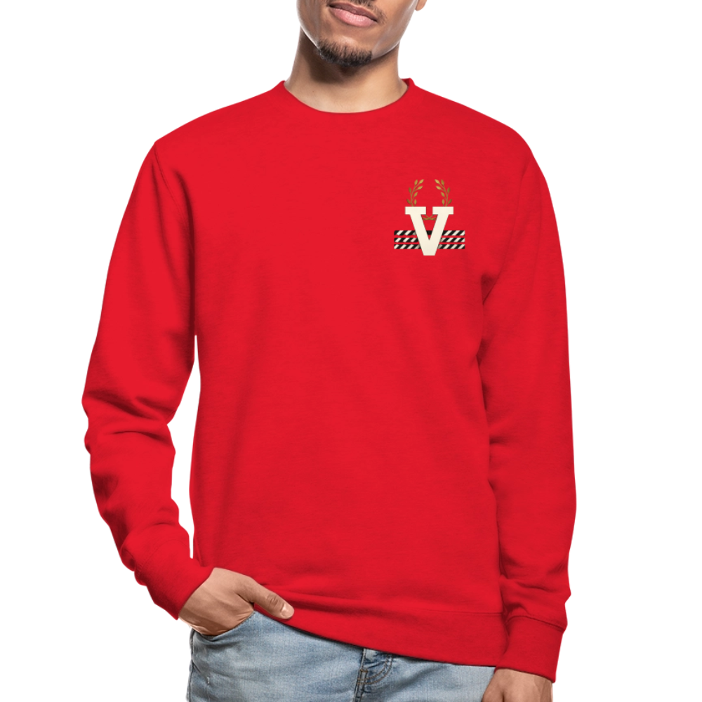 Unisex Pulli Buddha Backprint - Rot